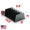 Officemate Recycled Large Standard Sorter 5 Compartments 135 x 9 x 5 Inches Black 26192