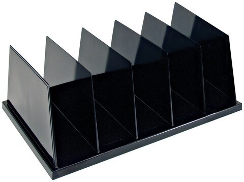 Officemate Recycled Large Standard Sorter 5 Compartments 135 x 9 x 5 Inches Black 26192
