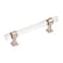 Hickory Hardware 1 Pack Solid Core Kitchen Cabinet Pulls Luxury Cabinet Handles Doors  Dresser Drawers 334 Inch 96mm Hole Center Crysacrylic with Polished Nickel Crystal Palace Collection