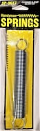PrimeLine SP 9627 Extension Spring Spring Steel Construction NickelPlated Finish 0091 GA x 78 in x 6 in Closed Single Loop Single Pack