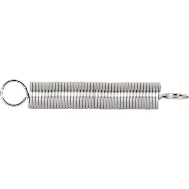 PrimeLine SP 9627 Extension Spring Spring Steel Construction NickelPlated Finish 0091 GA x 78 in x 6 in Closed Single Loop Single Pack