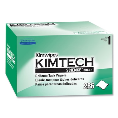 KimberlyClark B0013HT2QW Kimtech Science KimWipes Delicate Task Wipers 44 x 84 in 112 x 213cm 1Ply Pack of 1 286 Count