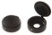 The Hillman Group 59047 Hinge Screw Cover Number 8Number 10 Black  15Pack