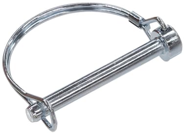 The Hillman Group 58529 Roud Loop Wire Lock Pin 516 x 234Inch 3Pack  Zinc