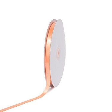 Creative Ideas PSF0308720 Solid Satin Ribbon 38 by 100 yd Peach