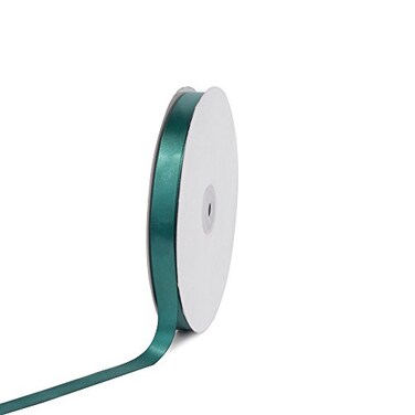 Creative Ideas Solid Satin Ribbon 58Inch by 100 Yard Hunter Green Solid