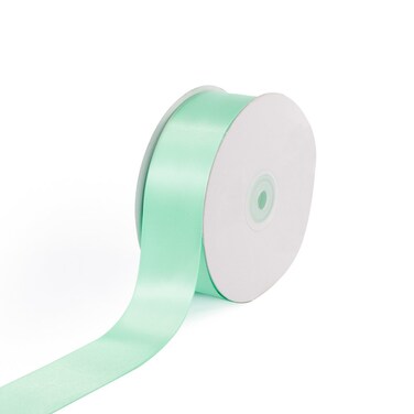 Creative Ideas Solid Satin Ribbon 112Inch by 50 Yard Mint Green Solid