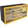 Stalwart 30Drawer Plastic Small Parts Organizer  Desktop or Wall Storage Drawers for Organizing Hardware Crafts Garage or Classroom Yellow