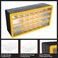 Stalwart 30Drawer Plastic Small Parts Organizer  Desktop or Wall Storage Drawers for Organizing Hardware Crafts Garage or Classroom Yellow