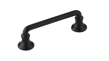 Richelieu Hardware BP873900 Toulon Collection 3inch 76 mm CentertoCenter Matte Black Traditional Round Cabinet and Drawer Pull Handle for Kitchen Bathroom and Furniture