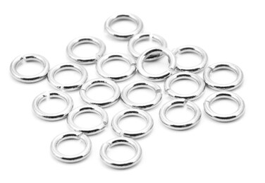 Cousin 4mm Sterling Silver Closed Jump Ring  25pc