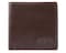 Big Skinny Mens World Leather BiFold Slim Wallet Holds Up to 35 Cards Brown