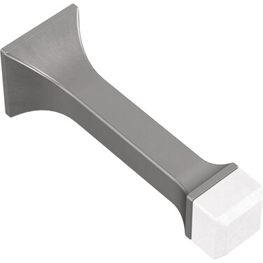 Franklin Brass Classic Edge 5Pack Door Stop 3 Matte Nickel Door Stoppers for Bottom of Door Baseboard Door Stop Solid Rigid Bumper Stop Protect WallsDoors B47252KMNC