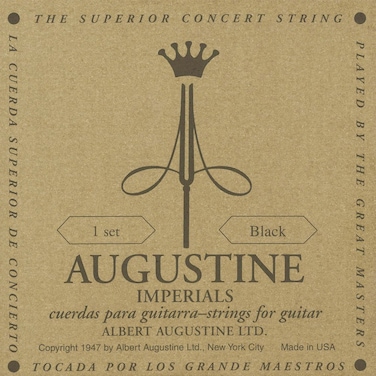 Augustine Imperial Black Crystal Nylon Guitar Strings  Low Tension  1 Set