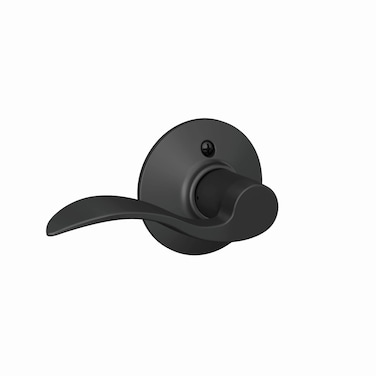 Schlage F170 ACC 622 LH Left Handed Accent Door Lever One Sided NonTurning Dummy Door Handle Matte Black