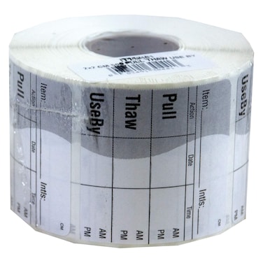 DayMark Safety SystemsIT112461 PullThawUse by Freezable Label 2 x 2 Roll of 500
