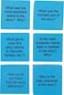 Teacher Created Resources 20634 Foam Reading Comprehension Cubes Blue 2 x 2