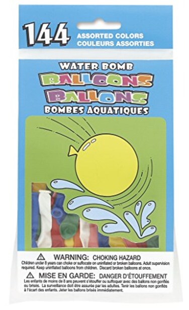Assorted Water Bomb Balloons 144Pack  EasytoFill  Durable Latex Balloons Perfect for Summer Parties  Outdoor Fun