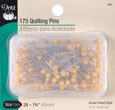 Dritz 131 Quilting Pins Yellow 134Inch 175Count