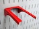 Wall Control Pegboard 2in Handle Pegboard Bracket Slotted Metal Pegboard Hook Pegboard and Slotted Tool Board  Red