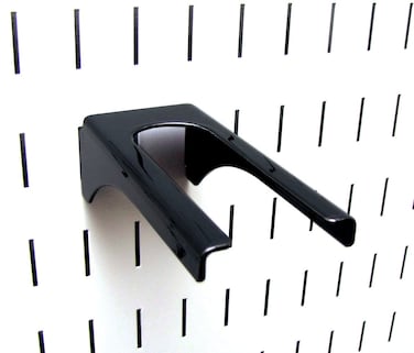 Wall Control Black Metal Pegboard Hook for Tool Board  114in Handle 4in Deep 35lbs Capacity
