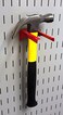 Wall Control Metal Pegboard 114in Handle Bracket Slotted Hook  Red