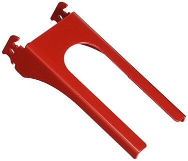 Wall Control Metal Pegboard 114in Handle Bracket Slotted Hook  Red