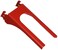 Wall Control Metal Pegboard 114in Handle Bracket Slotted Hook  Red
