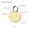 Lucky Line Solid Brass Round Tag  One Hole and 114 Inch Diameter 100 Per Box 26012