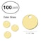 Lucky Line Solid Brass Round Tag  One Hole and 114 Inch Diameter 100 Per Box 26012
