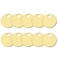 Lucky Line Solid Brass Round Tag  One Hole and 114 Inch Diameter 100 Per Box 26012