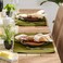DII Basic Everyday Ribbed Tabletop 100 Cotton Placemat Set 13x19 Sage 6 Piece