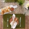 DII Basic Everyday Ribbed Tabletop 100 Cotton Placemat Set 13x19 Sage 6 Piece