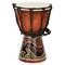 X8 Drums Mini Djembe Drum with Gecko Painted Design