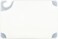 San Jamar SafTGrip Plastic Cutting Board with Safety Hook 12 x 18 x 05 White