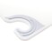 San Jamar SafTGrip Plastic Cutting Board with Safety Hook 12 x 18 x 05 White