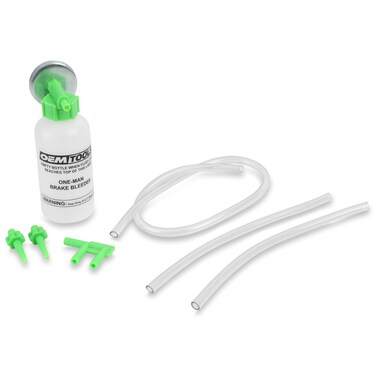 OEMTOOLS 25036 BleedOMatic OneMan Brake Bleeder Kit Featuring An Opaque Brake Bleed Bottle  Transparent Hoses and Tapered Fittings No Mess Brake Fluid Bleeding  Multi colorPackaging May Vary
