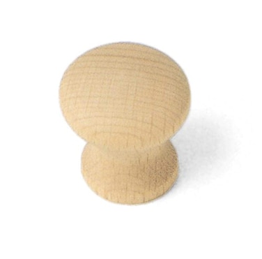 Laurey 33301 Au Natural Wood Cabinet Knob 125 Inch Unfinished