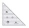Creative Grids 45 Degree HalfSquare Triangle 812in Quilt Ruler  CGRT45