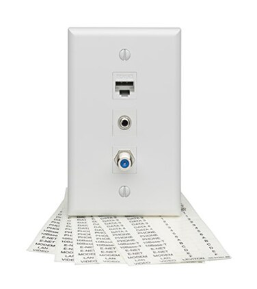 Leviton 41080LEB Jack Identification Labels with Black Ink and 10 Sheets