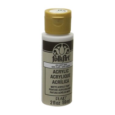 FolkArt Acrylic Paint in Assorted Colors 2 oz 424 Light Gray