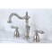 Kingston Brass KB1976AL Heritage Widespread Lavatory Faucet Pn Metal Lever Handles Polished Nickel 14 x 65 x 806