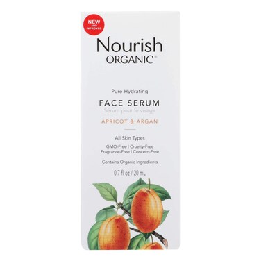 Nourish Organic Face Serum Argan Apricot Rosehip Organic 07 Ounce2