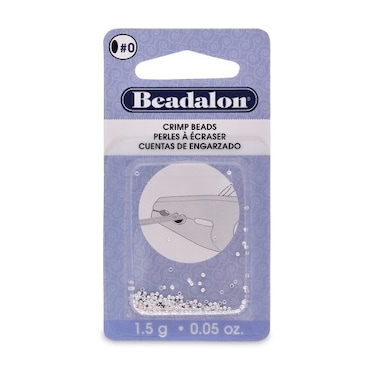 Beadalon Crimp Beads Size 0 Silver Plated 15 g Approx 200 pc