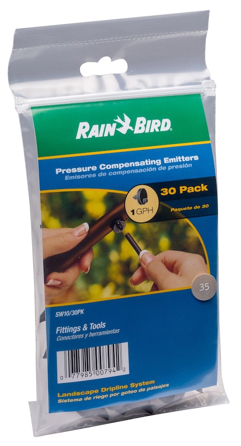 Rain Bird SW1030PS Drip Irrigation Spot Watering DripperEmitter 1 Gallon Per Hour 30Pack