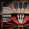 Viper Bobcat Adjustable Weight Soft Tip Darts with StorageTravel Case Nickel Silver Plated Light Blue Rings 1619 GramsGreen