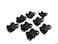 Reliable Hardware Company RH1530TB8A Textured Steel Powder Coat Corner Black 8 Count