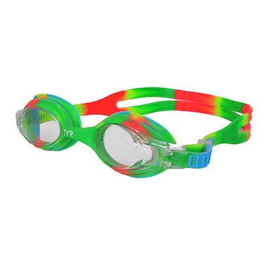 TYR Youth Tie Dye Swimple Goggles GreenOrange  75 x 25 x 2 inches