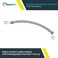 SharkBite 34 Inch x 34 Inch FIP x 18 Inch Stainless Steel Braided Flexible Water Heater Connector Push To Connect Brass Plumbing Fitting PEX Pipe Copper CPVC PERT HDPE U3088FLEX18LF