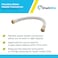 SharkBite 34 Inch x 34 Inch FIP x 18 Inch Stainless Steel Braided Flexible Water Heater Connector Push To Connect Brass Plumbing Fitting PEX Pipe Copper CPVC PERT HDPE U3088FLEX18LF